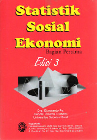 Image of Statistik Sosial Ekonomi