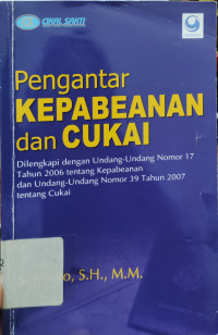 Image of Pengantar Kepabeanan dan Cukai