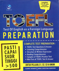 Image of TOEFL PREPARATION - Pasti Capai Skor Tinggi > 500
